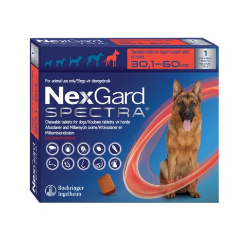 NexGard Spectra Chewies for Dogs | Monthly Flea, Tick, & Worm Treatment