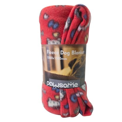 Dog Polar Fleece Blanket in 2 Sizes