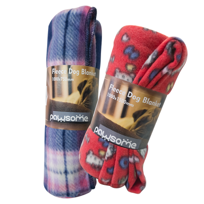 Dog Polar Fleece Blanket in 2 Sizes