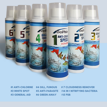 DoPhin® #14 -in-1 Aquarium Bacteria Booster & Conditioner 200ml - PetProvo - COPYRIGHT RESERVED - Images by BEFOUNDSTUDIO.co.za