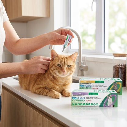 NexGard COMBO Spot-On for Cats | All-in-One Parasite Treatment