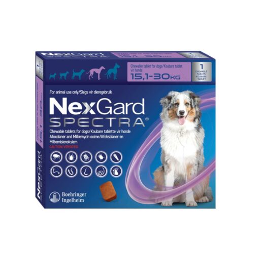 NexGard Spectra Chewies for Dogs | Monthly Flea, Tick, & Worm Treatment