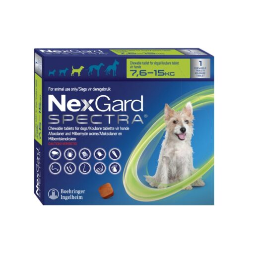 NexGard Spectra Chewies for Dogs | Monthly Flea, Tick, & Worm Treatment