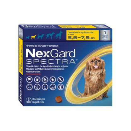 NexGard Spectra Chewies for Dogs | Monthly Flea, Tick, & Worm Treatment